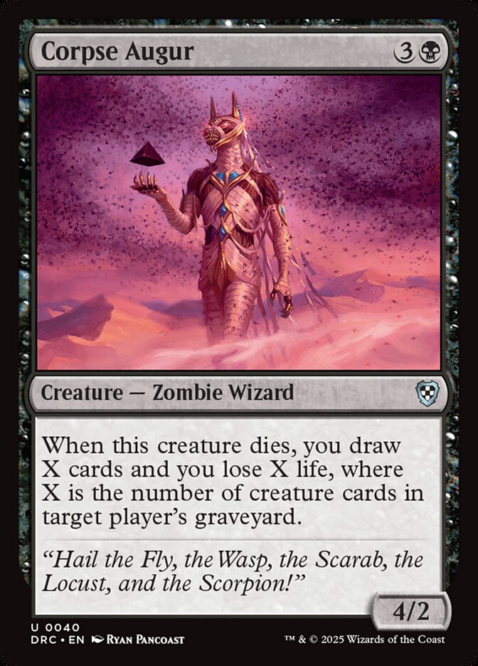 Corpse Augur — Aetherdrift Commander 40/184