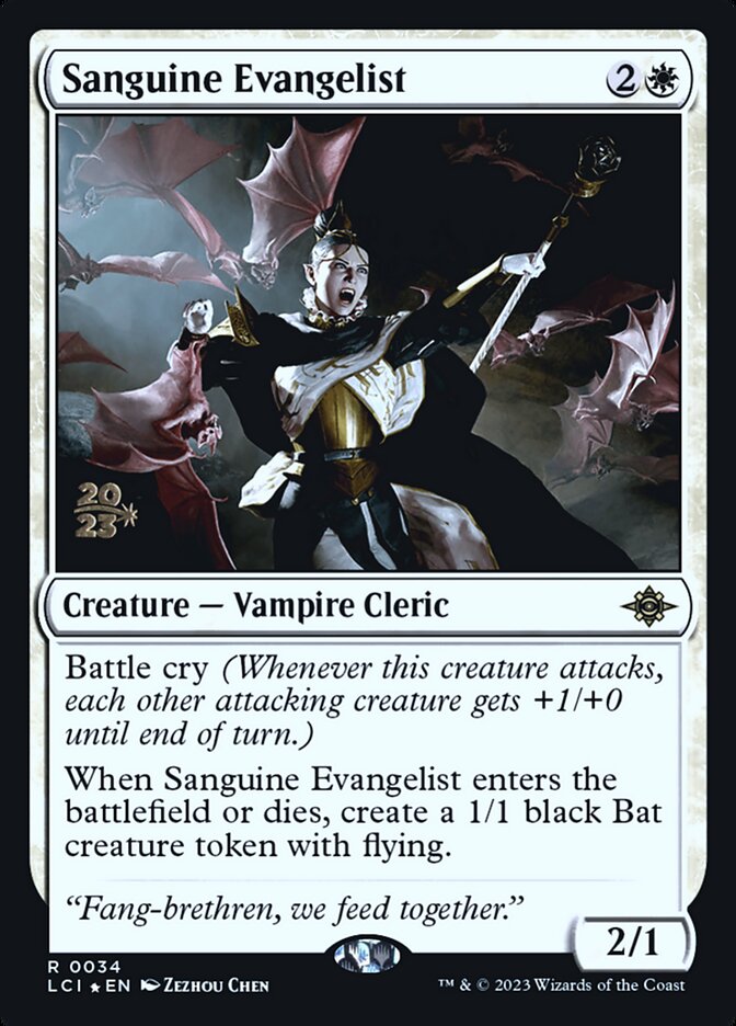 Sanguine Evangelist — The Lost Caverns of Ixalan Promos 34s/136