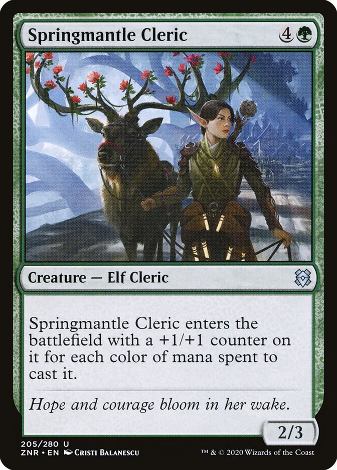 Springmantle Cleric — Zendikar Rising 205/406