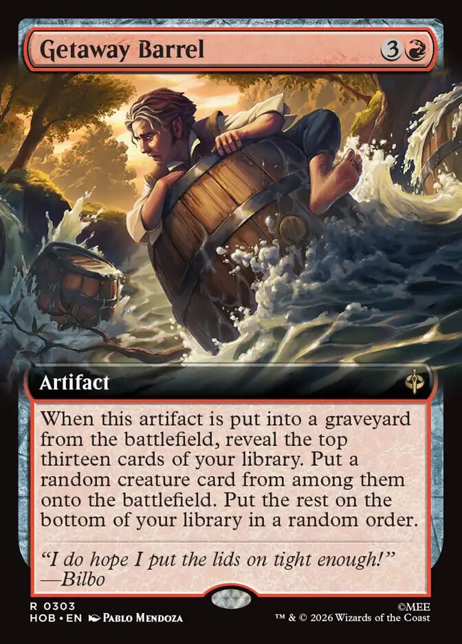 Getaway Barrel — The Hobbit 303/321