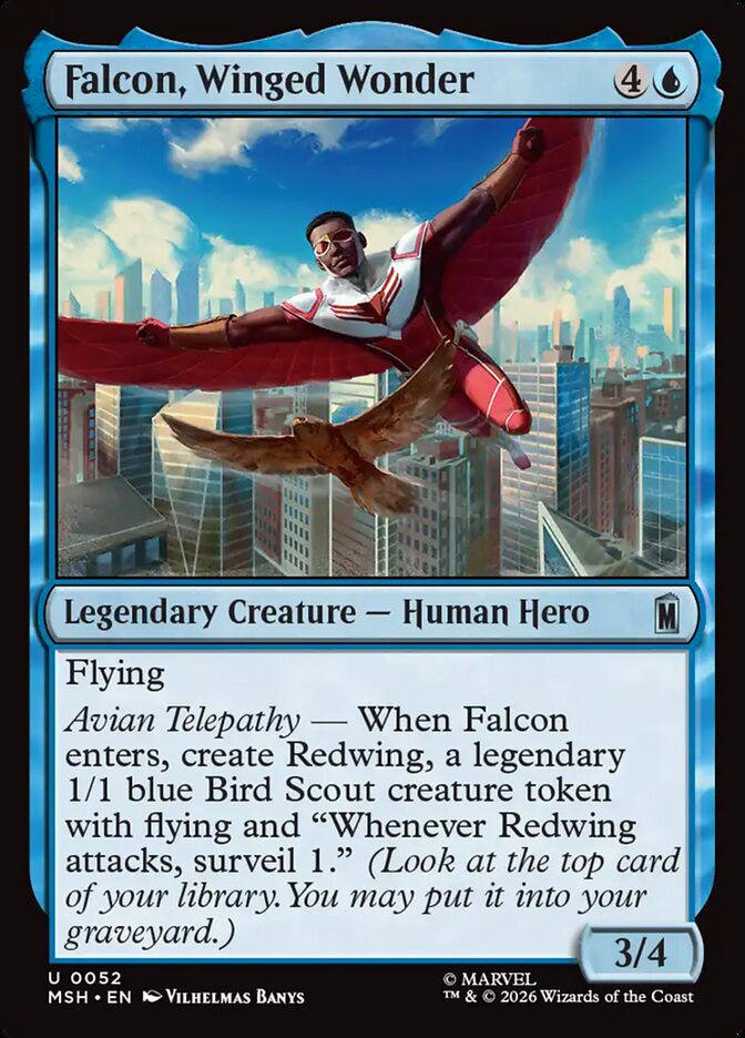 Falcon, Winged Wonder — Marvel Super Heroes 52/453