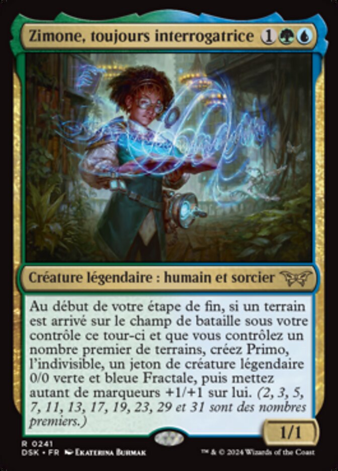Zimone, toujours interrogatrice — Duskmourn: House of Horror 241/419