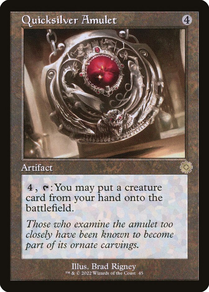 Quicksilver Amulet — The Brothers' War Retro Artifacts 45/189