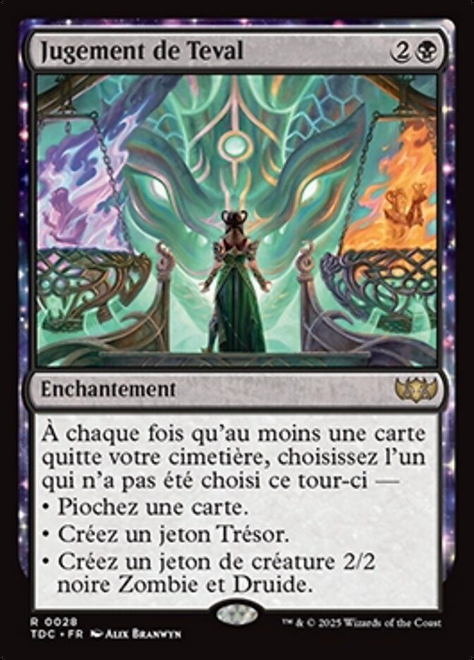 Jugement de Teval — Tarkir: Dragonstorm Commander 28/413