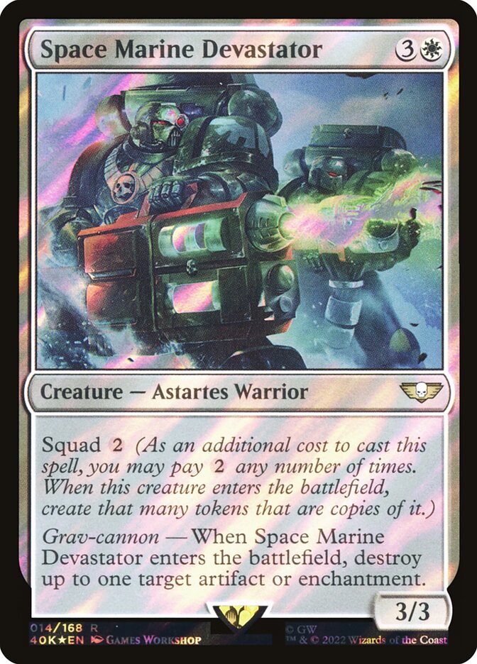 Space Marine Devastator — Warhammer 40,000 Commander 14★/617