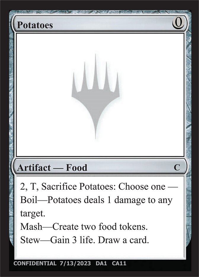 Potatoes — Unknown Event CAa/512