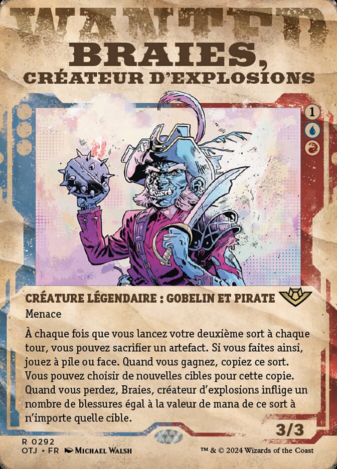 Braies, créateur d'explosions — Outlaws of Thunder Junction 292/374