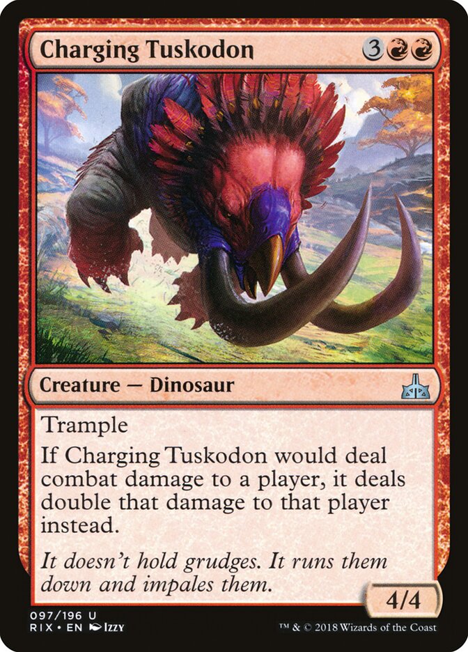 Charging Tuskodon — Rivals of Ixalan 97/205