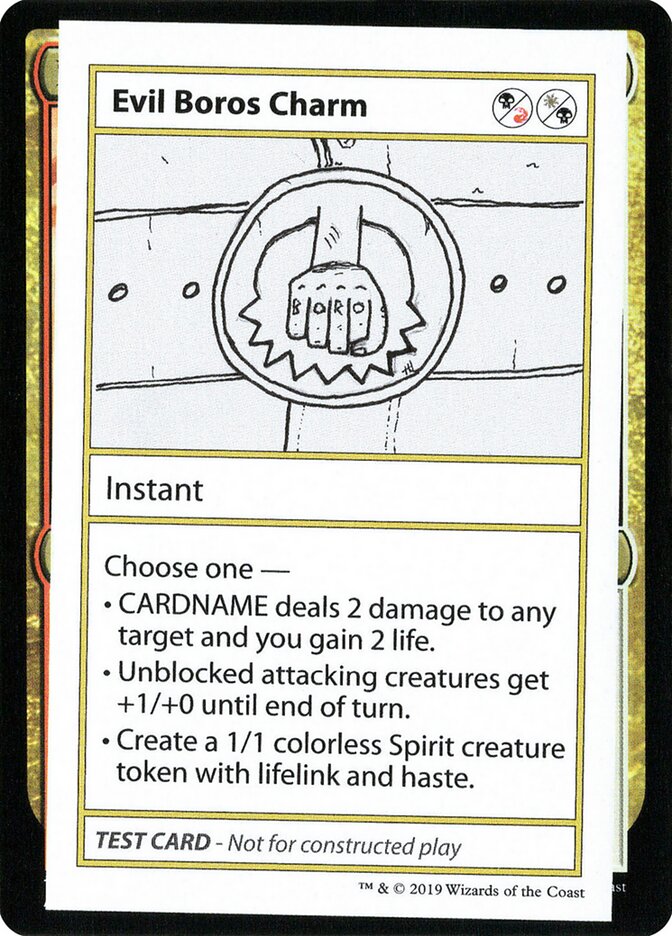 Evil Boros Charm — Mystery Booster Playtest Cards 2021 90/121