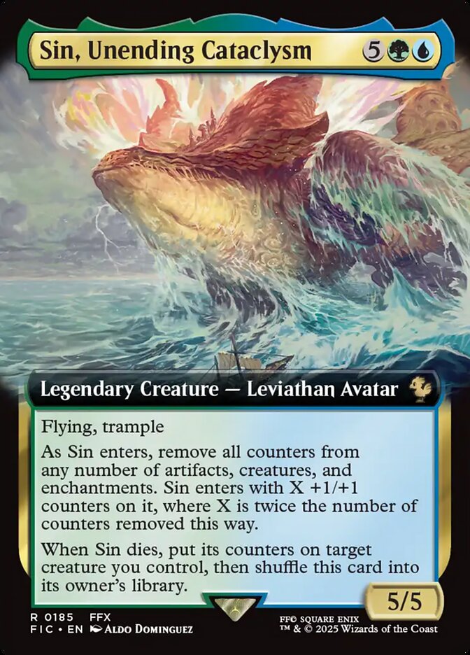 Sin, Unending Cataclysm — Final Fantasy Commander 185/486