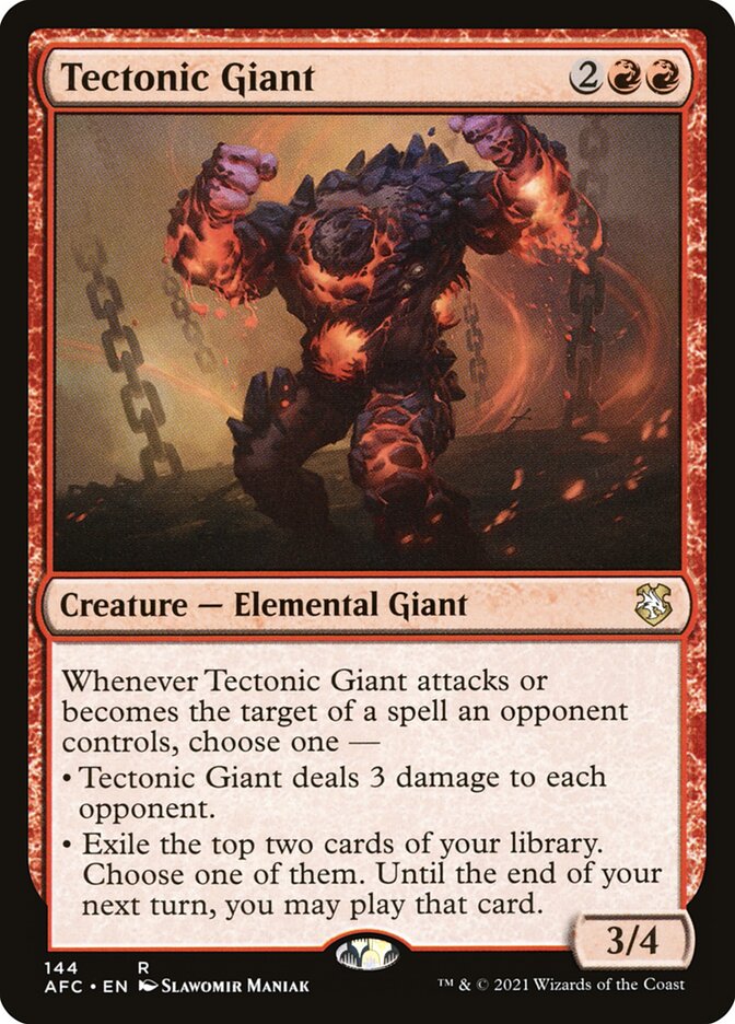 Géant tectonique — Forgotten Realms Commander 144/331