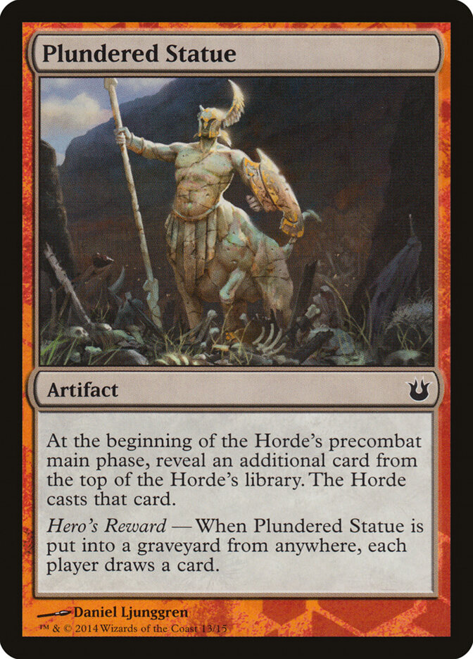 Plundered Statue — Battle the Horde 13/15