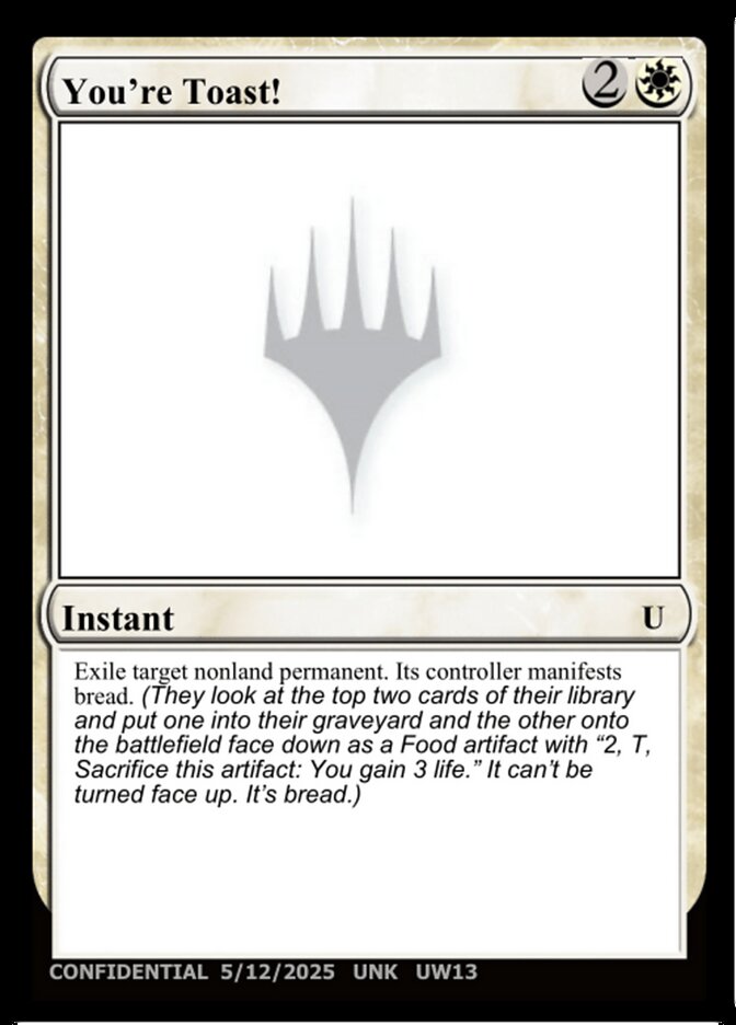 You're Toast! — Unknown Event UW13/512