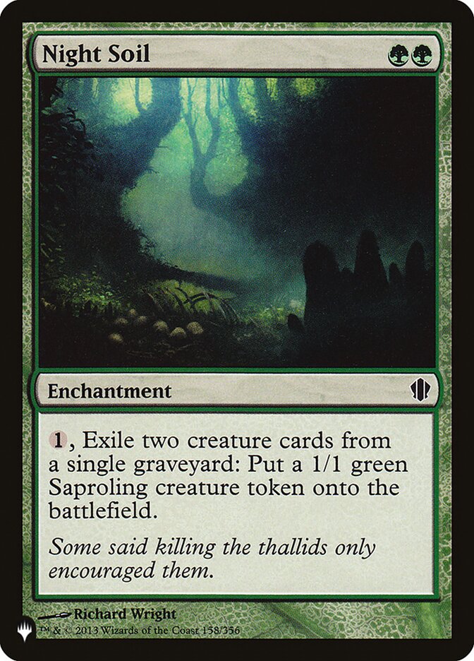 Night Soil — The List C13-158/5581