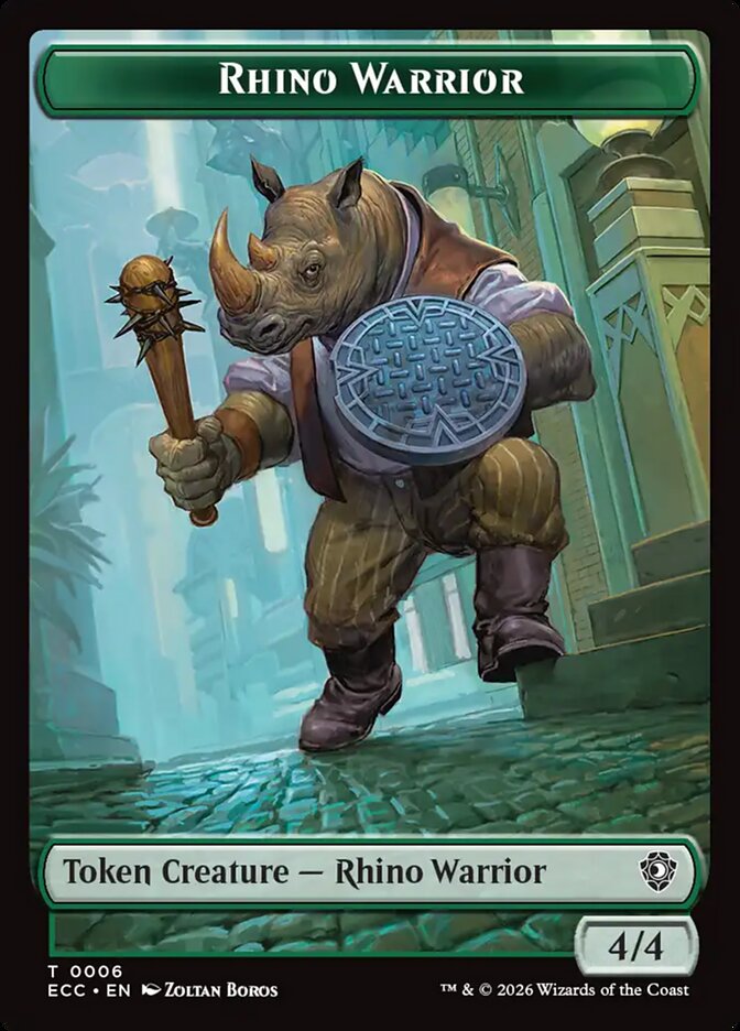 Rhino Warrior — Lorwyn Eclipsed Commander Tokens 6/13