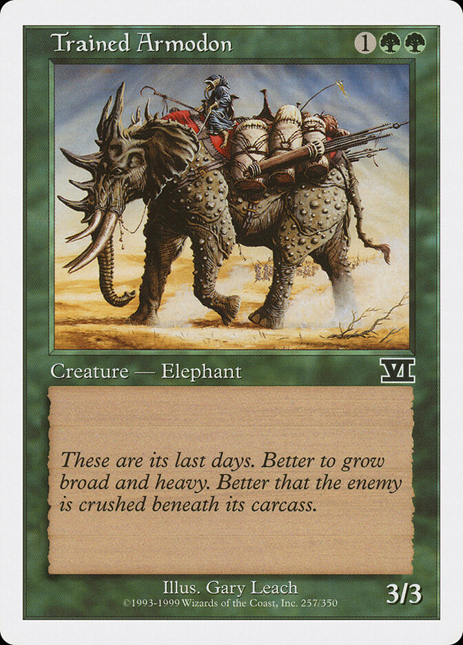 Trained Armodon — Classic Sixth Edition 257/351