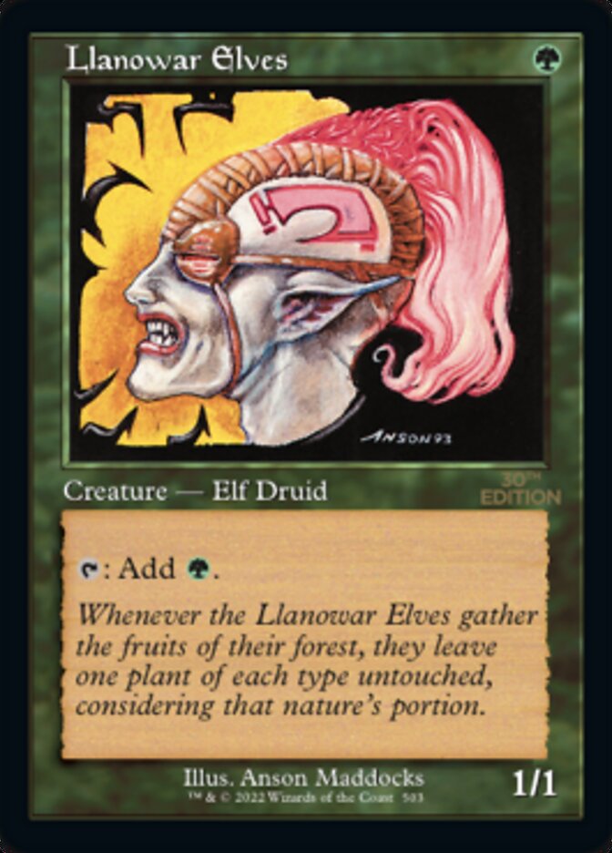 Llanowar Elves — 30th Anniversary Edition 503/594