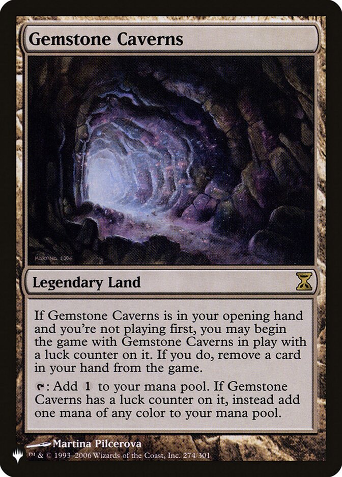 Gemstone Caverns — The List TSP-274/5581