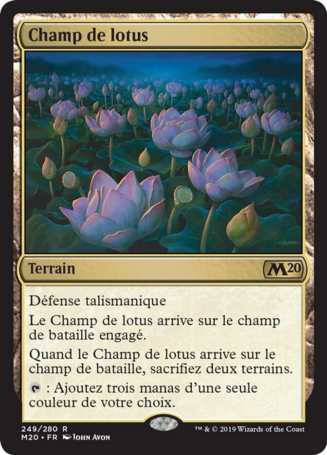 Champ de lotus — Core Set 2020 249/345