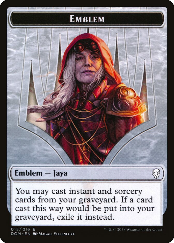 Jaya Ballard Emblem — Dominaria Tokens 15/16