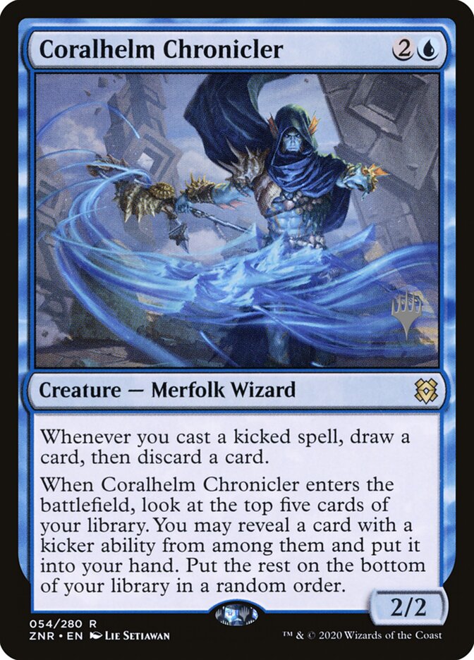 Coralhelm Chronicler — Zendikar Rising Promos 54p/153