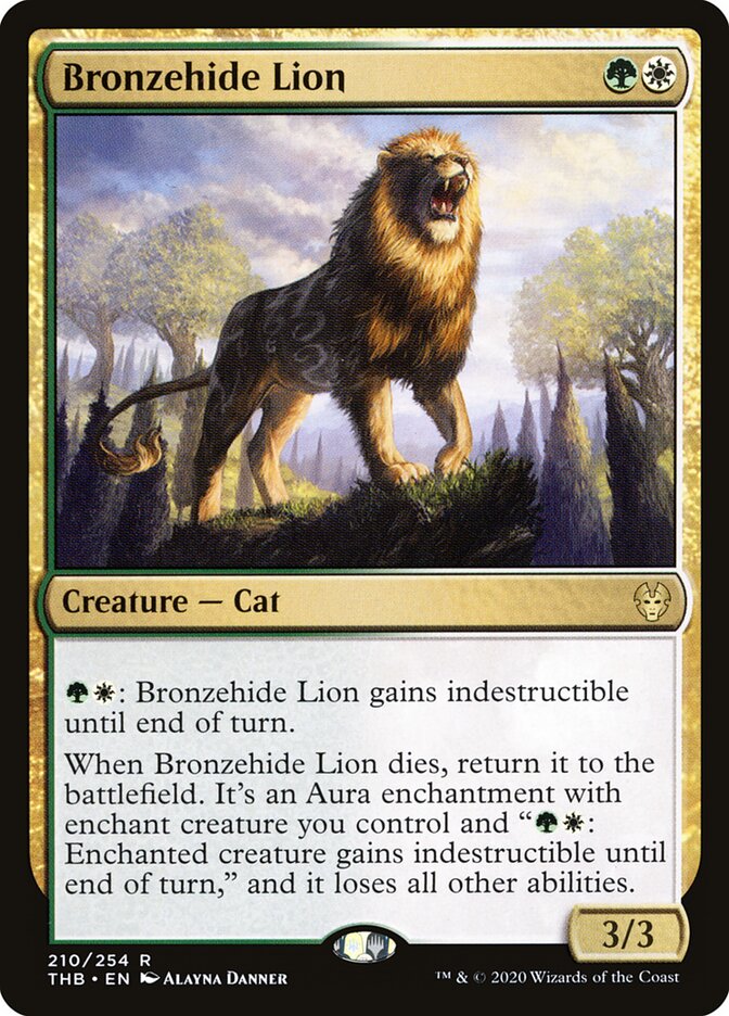 Bronzehide Lion — Theros Beyond Death 210/358