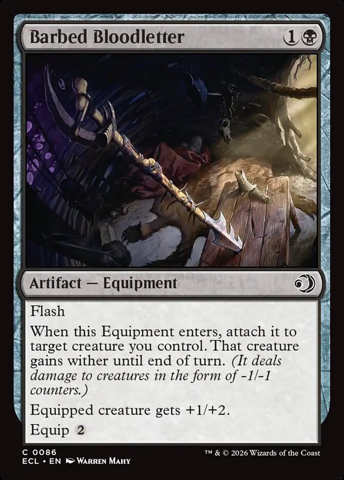 Barbed Bloodletter — Lorwyn Eclipsed 86/408