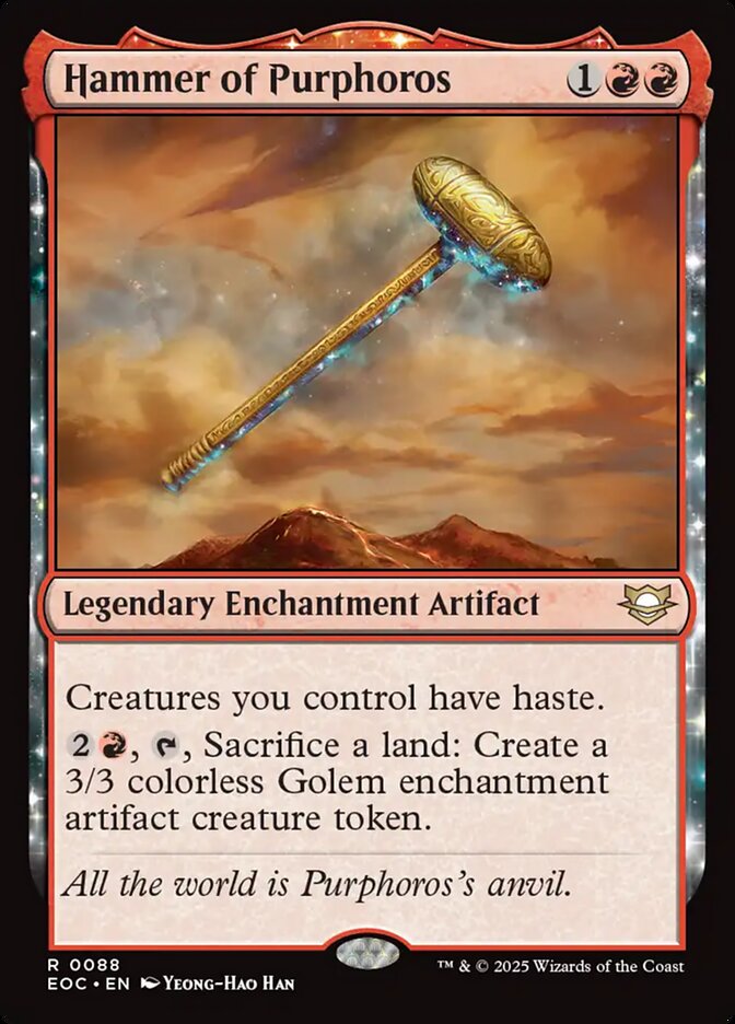 Hammer of Purphoros — Edge of Eternities Commander 88/191
