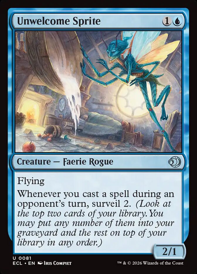 Unwelcome Sprite — Lorwyn Eclipsed 81/408