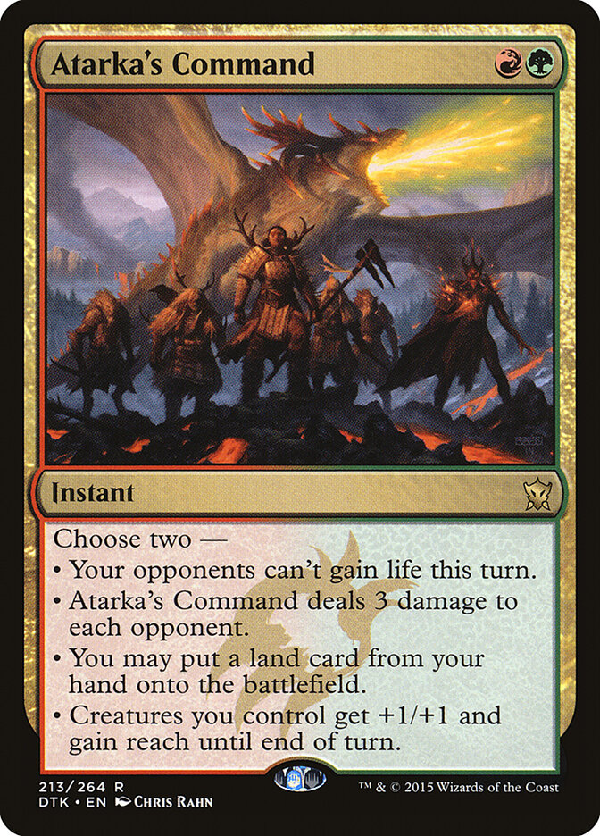 Atarka's Command — Dragons of Tarkir 213/264