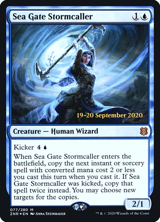 Sea Gate Stormcaller — Zendikar Rising Promos 77s/153