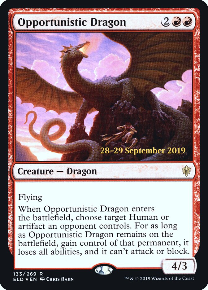 Opportunistic Dragon — Throne of Eldraine Promos 133s/138