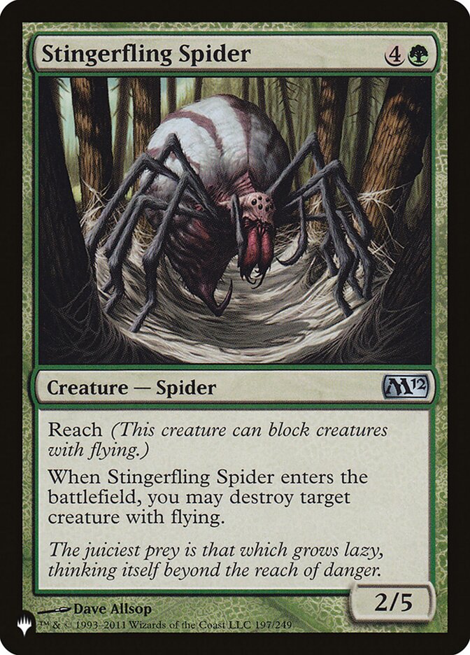 Stingerfling Spider — The List M12-197/5581