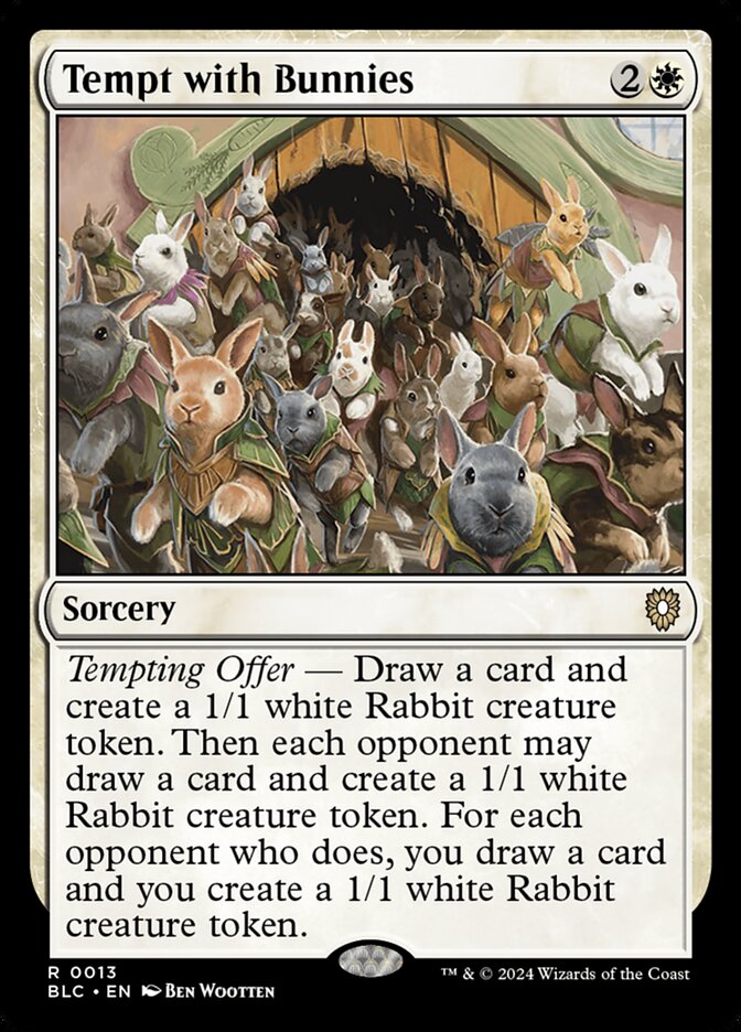 Tempt with Bunnies — Bloomburrow Commander 13/356
