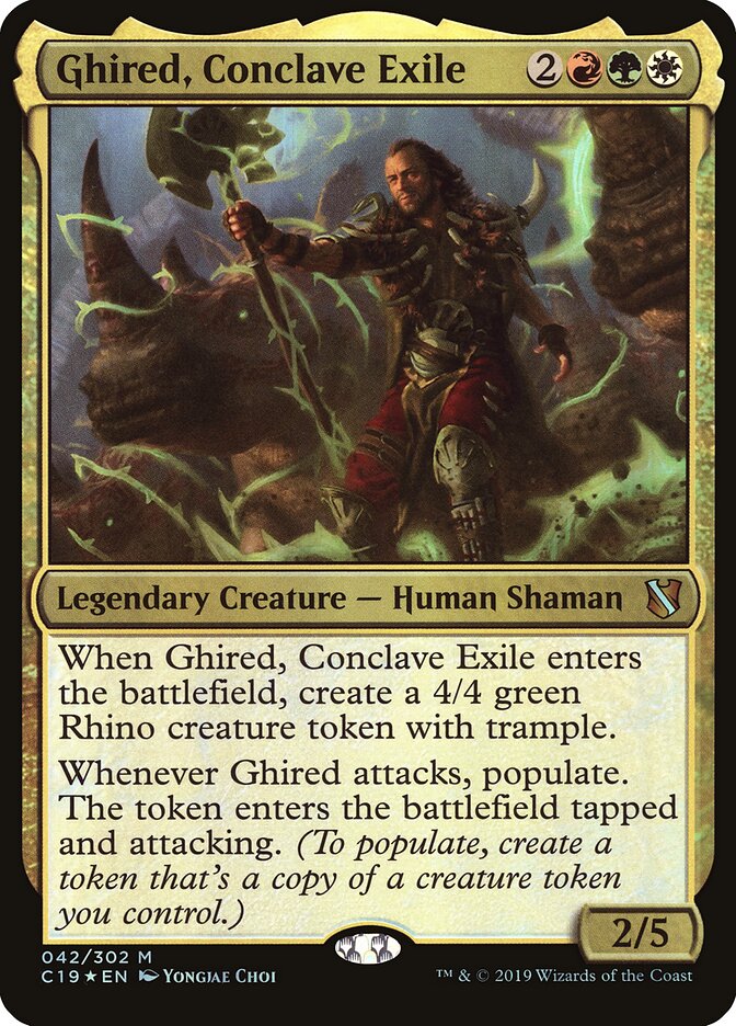 Ghired, Conclave Exile — Commander 2019 Oversized 42/4