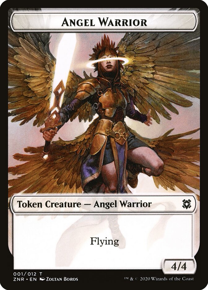 Angel Warrior — Zendikar Rising Tokens 1/12