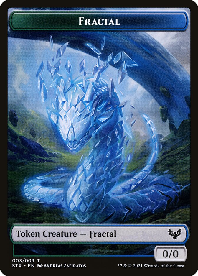 Fractal — Strixhaven: School of Mages Tokens 3/9