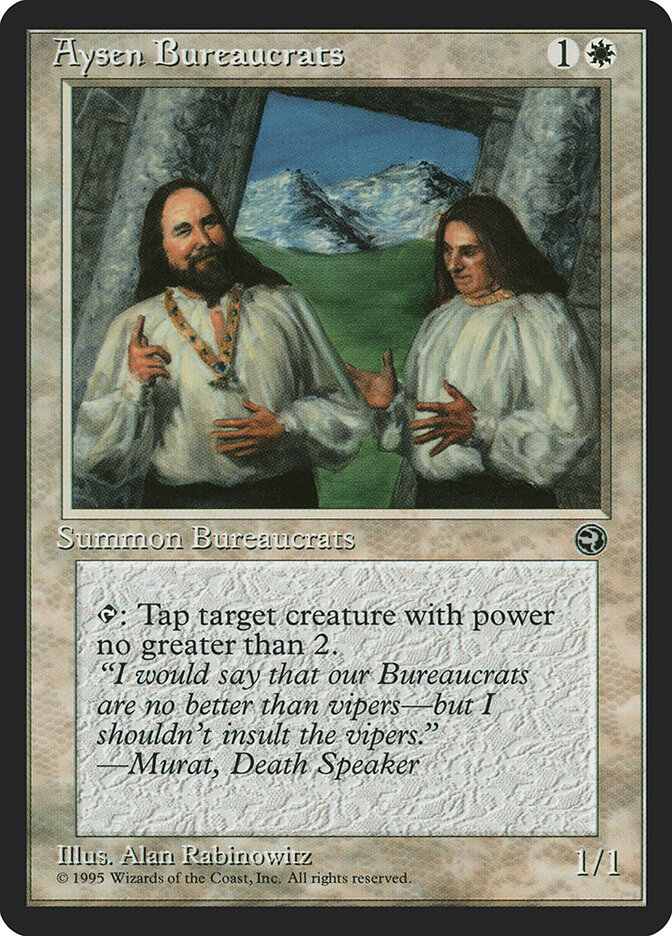 Aysen Bureaucrats — Homelands 3a/140