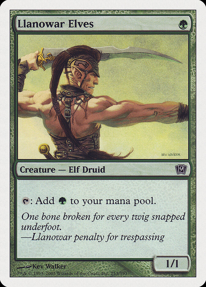 Llanowar Elves — Ninth Edition 253/709