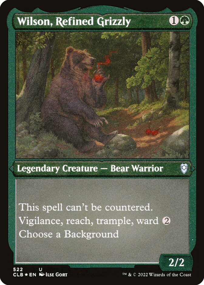 Wilson, Refined Grizzly — Commander Legends: Battle for Baldur's Gate 522/936