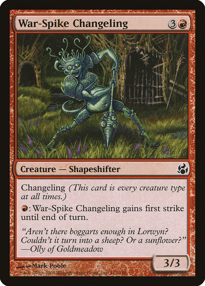 War-Spike Changeling — Morningtide 112/150