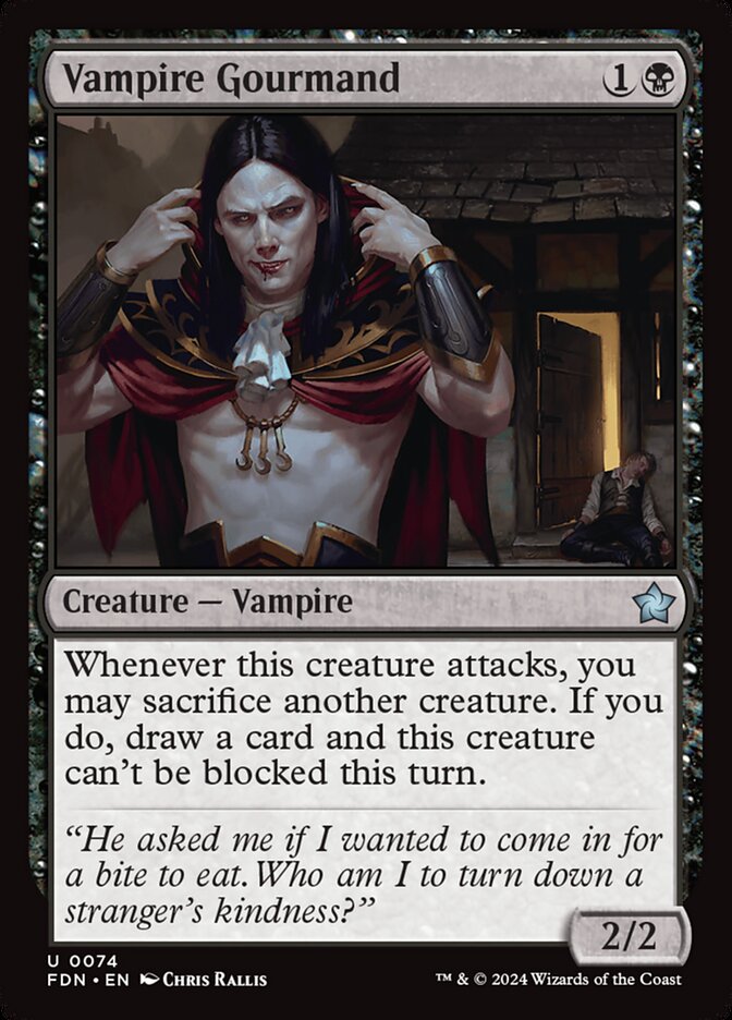Gastronome vampire — Foundations 74/771
