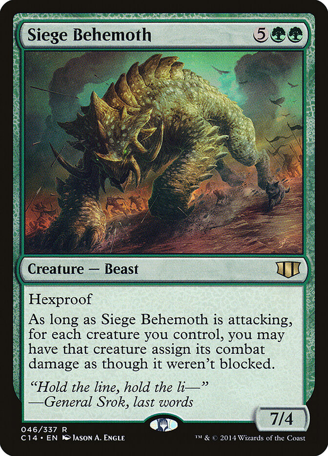 Siege Behemoth — Commander 2014 46/337