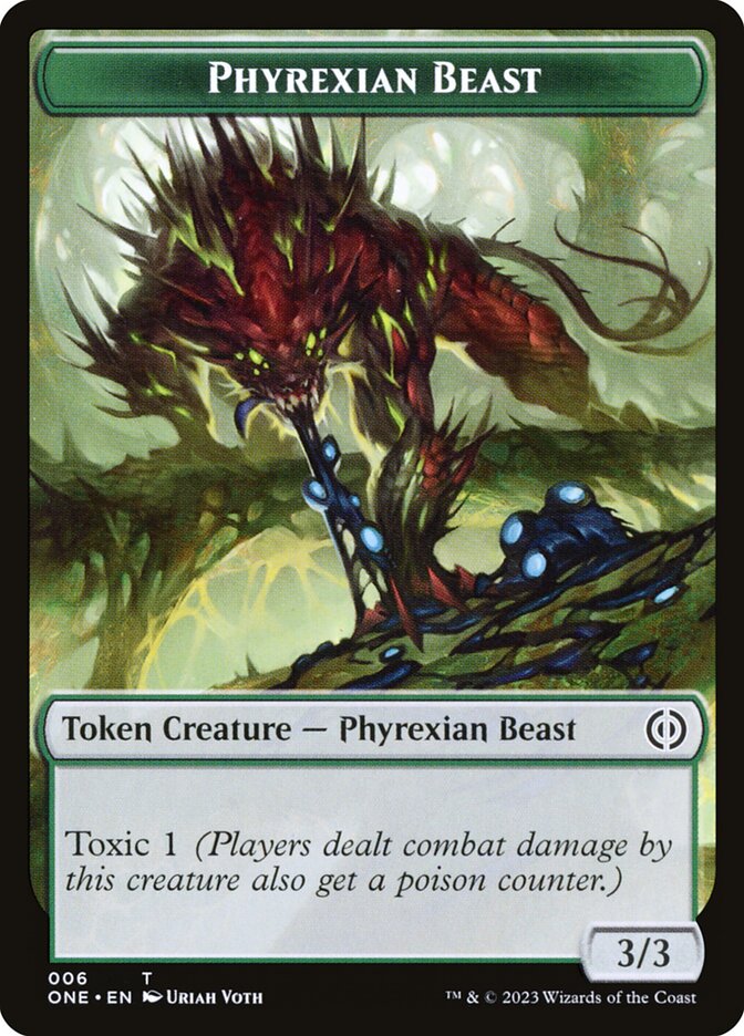 Phyrexian Beast — Phyrexia: All Will Be One Tokens 6/14