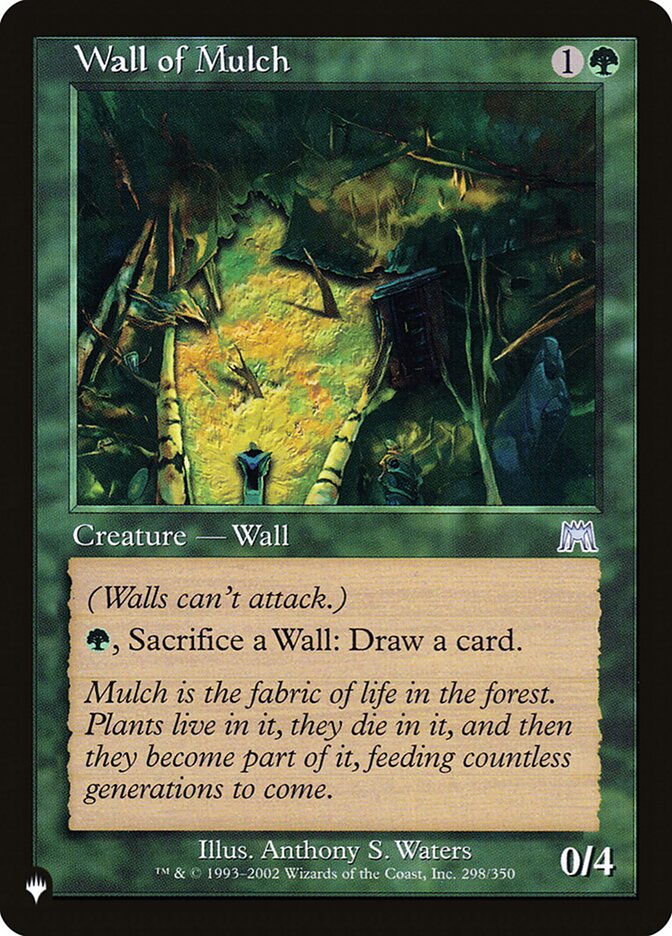 Wall of Mulch — The List ONS-298/5581