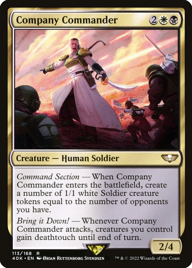 Commandante de compagnie — Warhammer 40,000 Commander 113/617