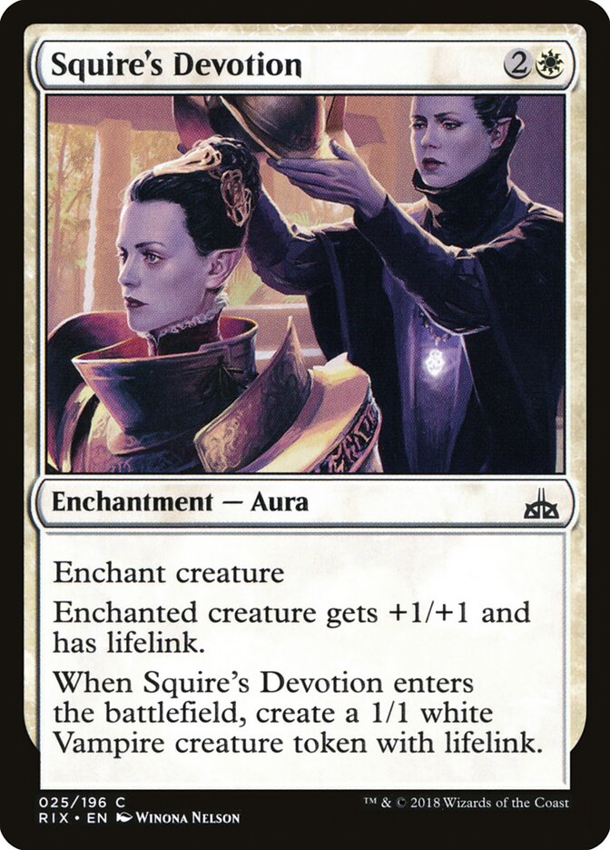 Dévotion de l'écuyère — Rivals of Ixalan 25/205