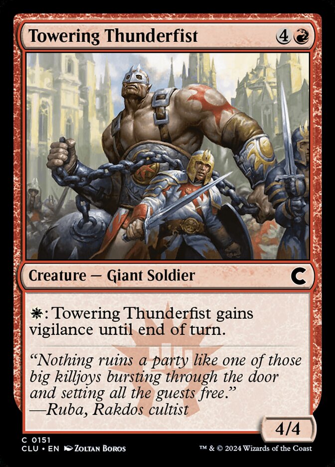 Towering Thunderfist — Ravnica: Clue Edition 151/284