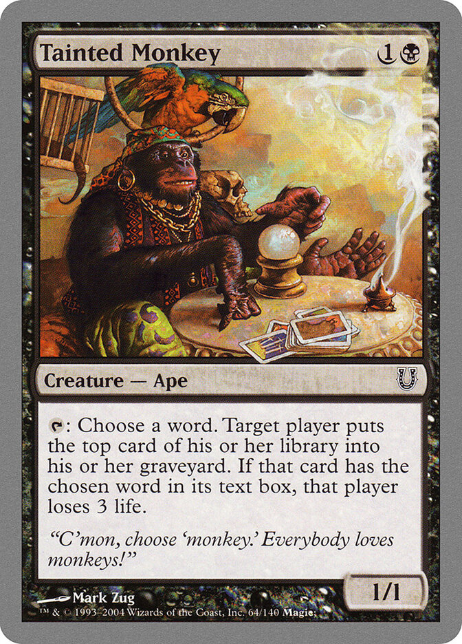 Tainted Monkey — Unhinged 64/168