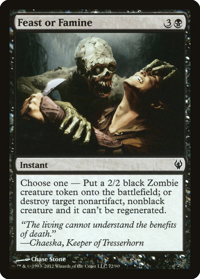 Feast or Famine — Duel Decks: Izzet vs. Golgari 72/90